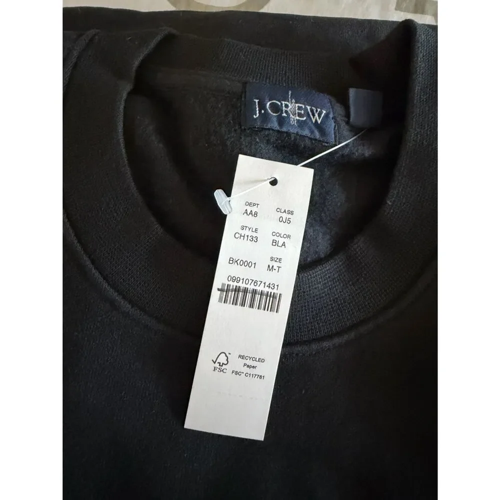 J.Crew Tall Summit 11 oz. soft-knit fleece sweatshirt NWT Size M-T